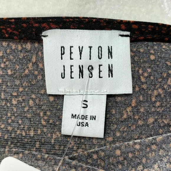 PEYTON JENSEN for EVEREVE | sz S Women's Mottled Animal Carli Drape Neck Dress - Picture 5 of 6